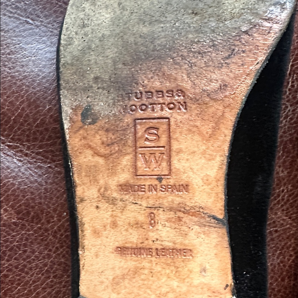 Stubbs & Wootton Black and Blue Embroidered Loafers - Picture 7 of 7